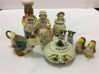 Group of Kitchen Collectibles Including Cheese