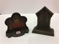 2 Sets of Iron/Metal Bookends Including