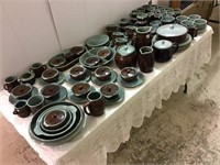 Very Lg. Set of Redwing Pottery DIshware