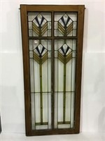 Lg. Stained Glass Leaded Window