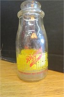 Riggins Pint Modern Milk  Dairy Bottle