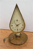 Vntg Phinney Walker 7 Jewels Swiss Clock 4 3/4"h