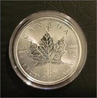 One Ounce Silver Round: 2014 Maple Leaf