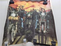 Motorcycle Print Poster 20inWx16inH