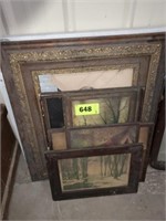 LOT ANTIQUE WALL PICTURES - PORTRAIT