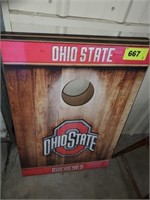 OHIO STATE CORN HOLE BOARDS- NO BAGS