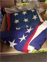 3 X'S BID AMERICAN FLAGS- 2 48 STAR & 1 50