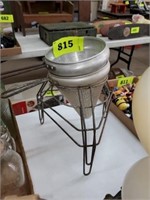METAL STRAINERS & STAND