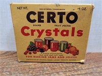 Vintage Paper Certo Crystals Box #Empty