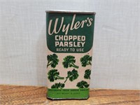 Vintage Wyler's Chopped Parsley Paper Styled Tin