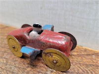 Vintage Unique Tin Racing Car 2 1/2inLx2inWx1 1/4H