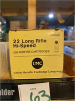 1 qty 22 Long Rifle appx 400 Cartridges Reloads