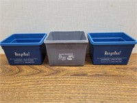 3 Miniture Recycling Bins