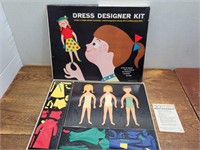 Vintage Dress Designer Kit By Colorforms