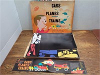 Vintage Colorforms Cars Planes Trains