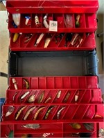 Double Tray Tackle Box w/contents