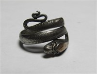 Snake Ring Sz 7 Stamped 925