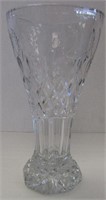 13" Tall Lead Crystal Vase - Heavy - Thick