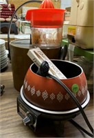 Ice Bucket, Juicer, Fondue Pot (no lid)