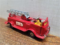 Vintage Tin FD Push & Go Fire Engine GWO