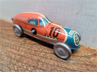 Vintage Litho Wind Up Racing Car # 10