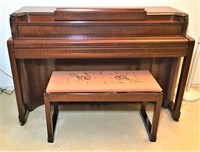 Story & Clark Art Deco Piano with Bench