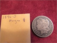 1896-0 morgan silver dollar