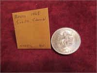 1968 mexico silver crown coin