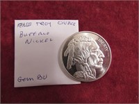 1 troy oz of .999 fine silver buffalo