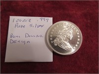 1 once .999 fine silver