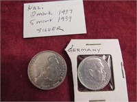 2- german silver coins