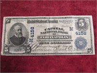 series of 1902 $5.00 note Indianapolis