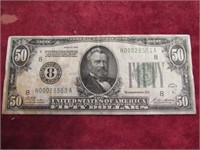 series of 1928 $50.00 note