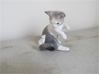 lladro cat figurine