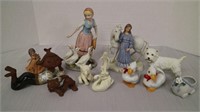 Collection of Porcelain and Ceramic Figures