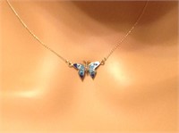 14K Butterfly Necklace