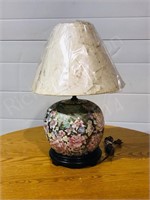 thousand blossom ceramic table lamp
