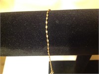 14K Twisted Herringbone Bracelet