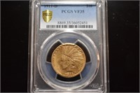 1911D Indian Head Eagle Gold, PCGS Beauty