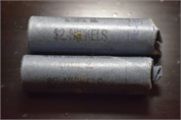 2 Rolls War Nickels, 1943 & 1945P