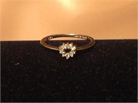 10K Gold Diamond Heart Ring