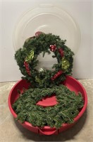 Pair of Christmas Wreaths