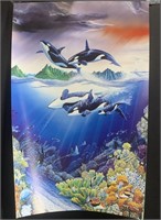 Robert Lyn Nelson Unframed & Signed Orca Poster