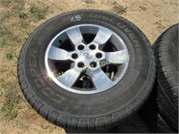 4 Toyota aluminum rims w/Cooper 265/70R17 tires