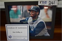 Griffey Jr. Signed 8x10 framed photo