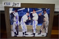 Snider, Mays, Mantle and Dimaggio Signed 8x10