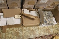 Boxes of floor tiles