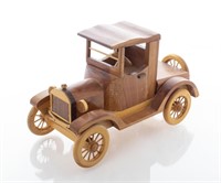 Handcrafted Wooden Vintage Toy / Model Car