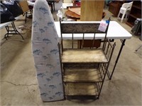 Folding Metal shelf & Ironing board