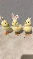 Chicks with Bunny Ears, Set of 3